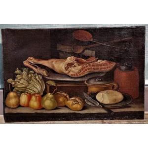 Natura morta, Olio su tela, Epoca '700, Giovanni Rivalta