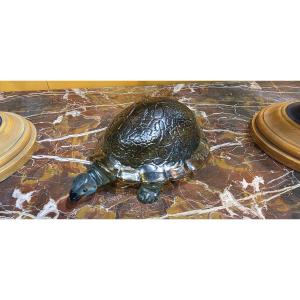 scultura in vetro di Murano raffigurante Tartaruga