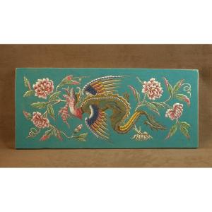 Earthenware Plate With Oriental Enamel Decor, La Roquette Paris Th Deck Manufacture