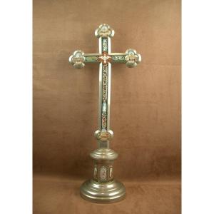 Important Micromosaic Cross, Italy, Late 19th Century