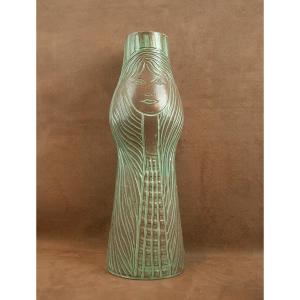 Anthropomorphic Vase In Accolay Ceramics