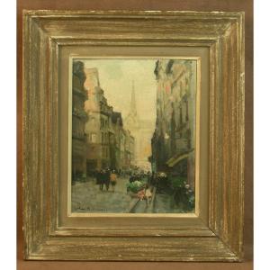 Oil Painting On Canvas By Jules René Hervé (1887-1981) 