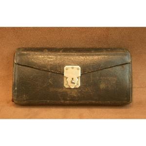 Antique Surgical Kit With Instruments In Their 19th Century Black Morocco Case 