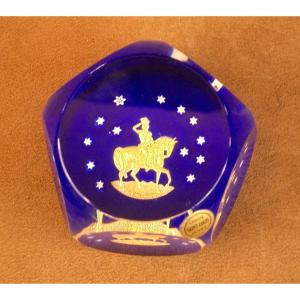 Paperweight, Saint Louis Crystal Sulfide Dated 1976