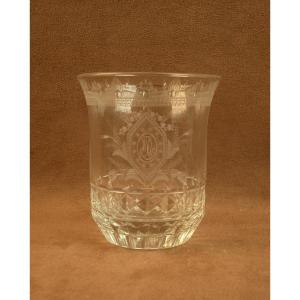 Tulip Tumbler With Engraved Decoration, Early 19th Century