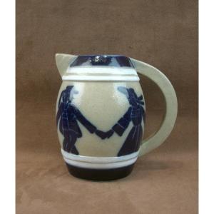 Art Deco Ceramic Jug By Roger François Malicorne