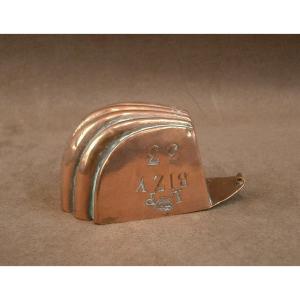 Copper Madeleine Mold Kitchens Of King Louis Philippe 1st For His Castle Of Bizy