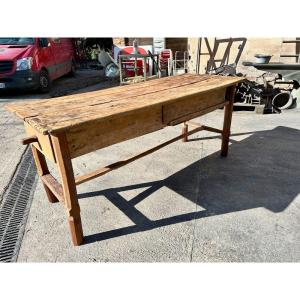 Large 19th Century Craft Table 