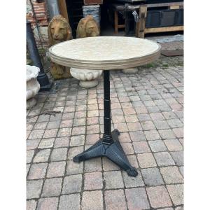 Art Deco Bistro Pedestal Table