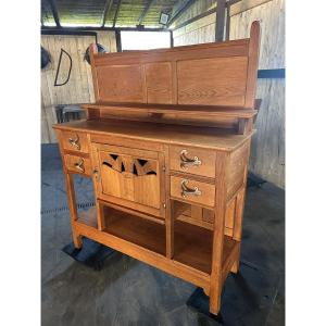 Art Nouveau Oak Serving Trolley 1900/1920