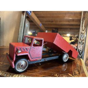 Vintage Wooden Toy Truck, 1950s