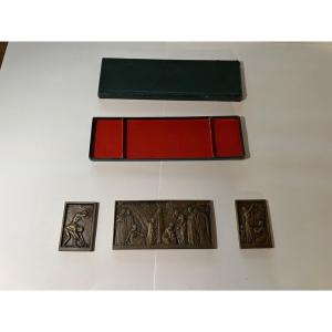 Centenary Bronze Triptych From Algeria 1830/1930