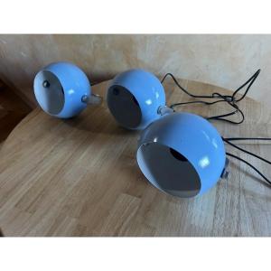 Blue "eyeball" Wall Lamp, 1960s/70s