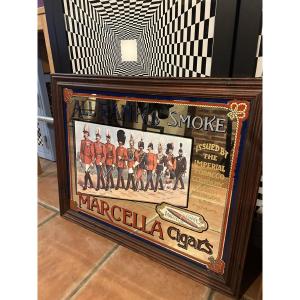 English Advertising Mirror "marcella Cigars"
