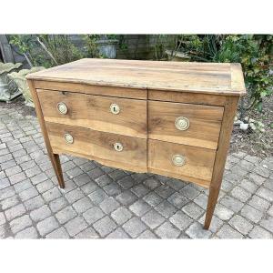 Louis XVI Style Chest Of Drawers Solid Walnut