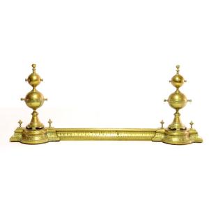 Pair Of Andirons In Bronze