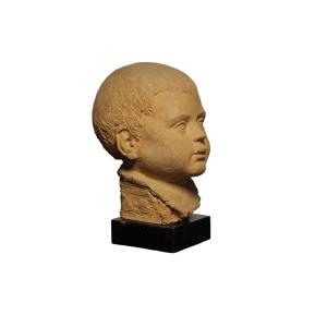 Child's Head Sculpture