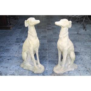 Greyhound In Reconstituted Stone