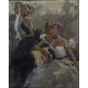 Pierre Grisot (1911-1995) Social Scene