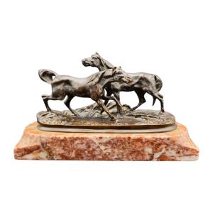 Pierre Jules Mene (1810-1879). Arabian Horse Group No. 4 Or Accolade No. 4