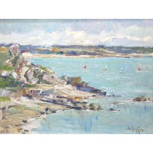Yvette Lichtfus (1925-2014) - Coastal Lanscape 