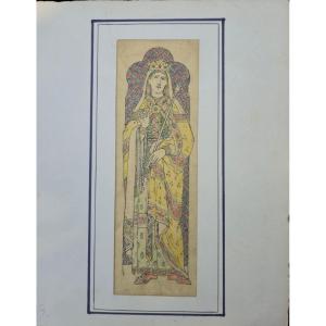 Julien Léopold Lobin (1814-1865) - Study For A Stained Glass Window