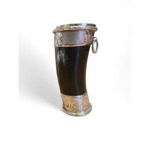 Paraguayan Guampa In Horn And Silver, Late 19th – Early 20th Century