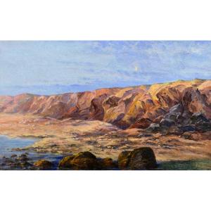 Anonymous - French School - Seascape With Cliffs - Impressionism - 19th Century