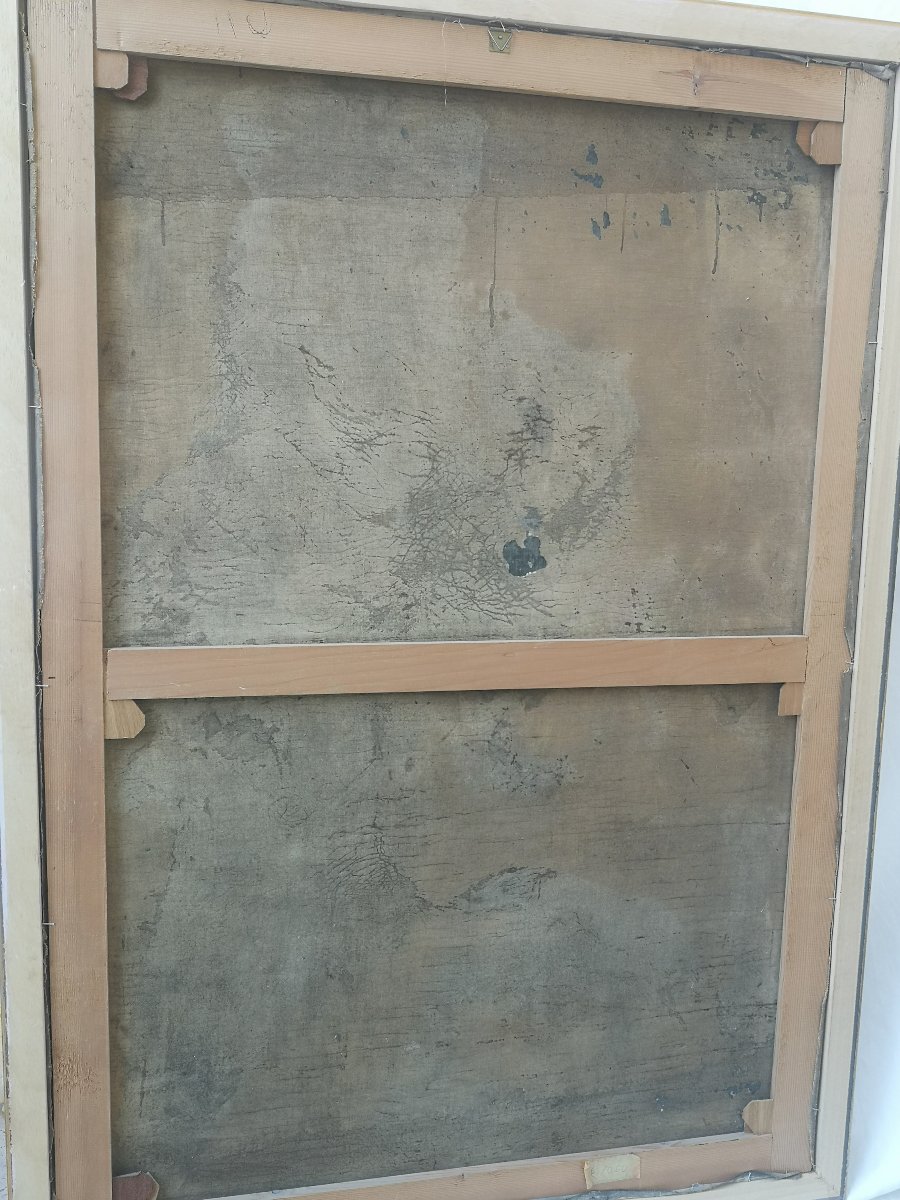 pittura olio su tela firmato Lohr F. pittore Ungherese raffiguranti due giovani ragazze.-photo-4