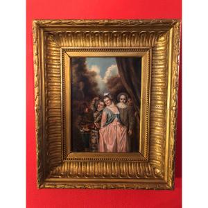 Carnival Scene In Venice With People In Costume, In Its Original Setting, 19th Century