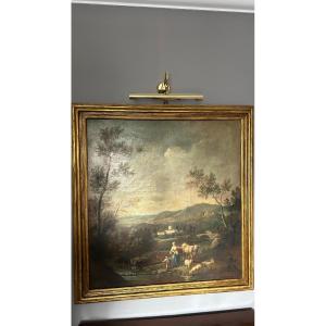 A Landscape Painting From The Old Venetian School, 17th Century