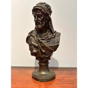 Bronze Bust Of An Oriental Man, Circa 1900