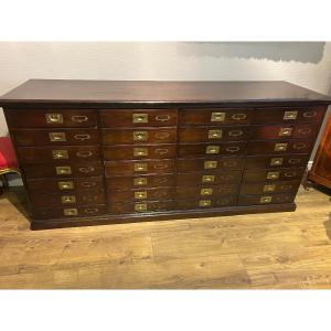 Large Victorian Mahogany Pharmacy Sideboard