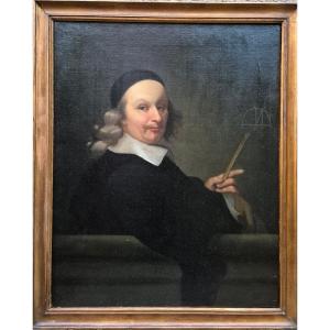 Portrait Of A Man From The 19th Century In The Style Of The 17th Century