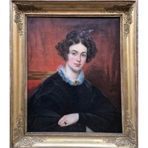 Portrait XIX Jeune Fille Dated 1832