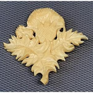 Art Nouveau Thistle Brooch
