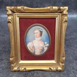 Miniature Portrait Of Madame De Pompadour