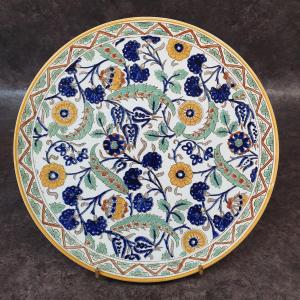 Gien Plate With Persian Decor