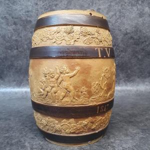 Stoneware Barrel 1847 Tv Jules Ziegler