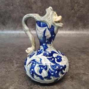 Earthenware Pitcher By Minghetti Italy