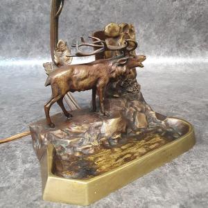 Bronze Desk Lamp For Smokers