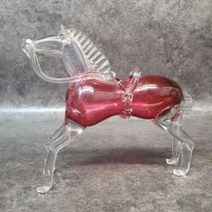 19th Century Glass Horse