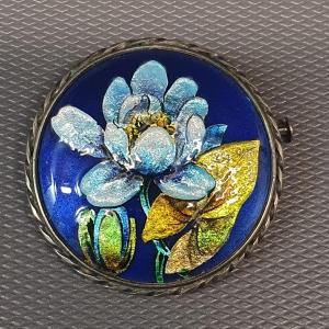 Brooch - Limoges Enamels On Copper