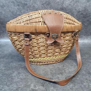 Wicker Fishing Basket