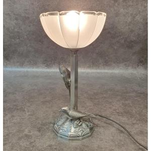 Art Deco Bird Lamp