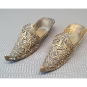 Pair Of Bronze Clogs