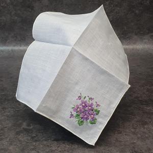 Set Of 6 Flowered Handkerchiefs
