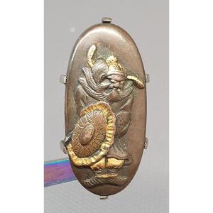 Kachira Sword Brooch Japan Signed