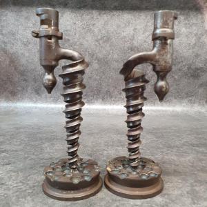 Pair Of Baillonette Candlesticks