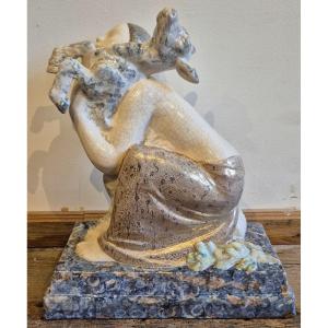 Fine Glazed Earthenware Art Deco School,